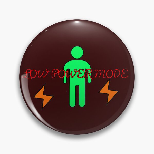 Item preview, Low Power Mode – Green Energy Human Icon designed and sold by ChernivtsiSkoda.