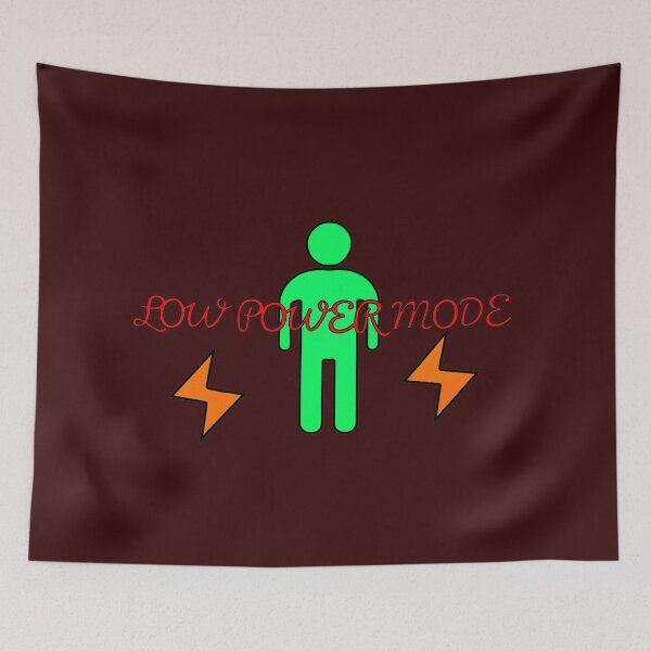 Item preview, Low Power Mode – Green Energy Human Icon designed and sold by ChernivtsiSkoda.