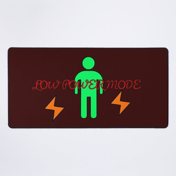 Item preview, Low Power Mode – Green Energy Human Icon designed and sold by ChernivtsiSkoda.
