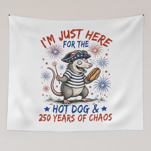 Item preview, I'm Just Here For The Hot Dog and 250 Years Of Chaos designed and sold by BlightedArt.