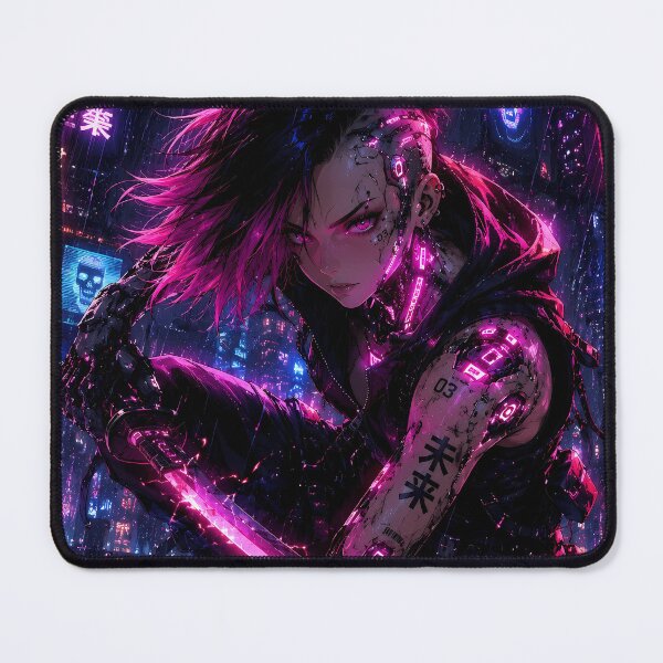 Item preview, Neon Rain Cyber Assassin Street Battle Ready Poster designed and sold by BorgSpareParts.