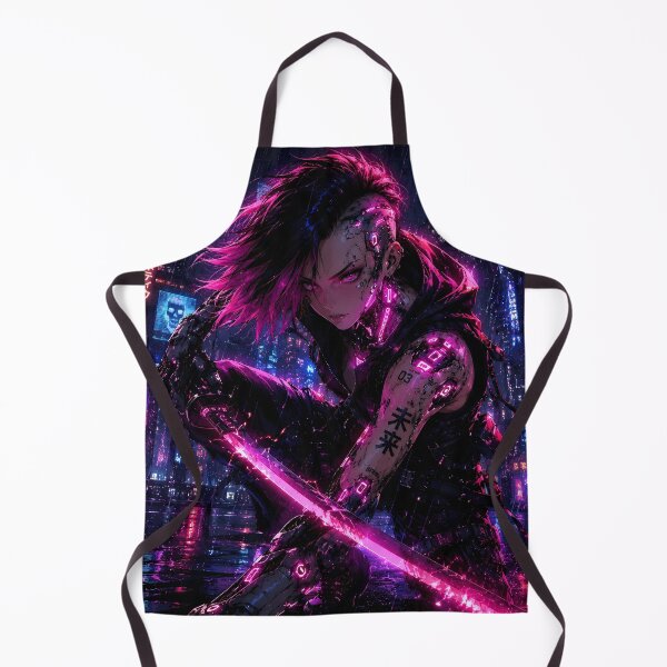 Item preview, Neon Rain Cyber Assassin Street Battle Ready Poster designed and sold by BorgSpareParts.