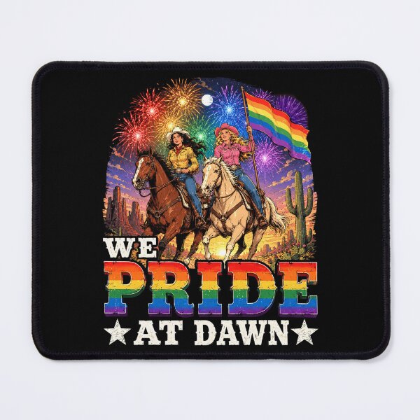 Item preview, We Pride At Dawn Vintage Lesbian Pride Western LGBTQ Cowgirl designed and sold by BlightedArt.