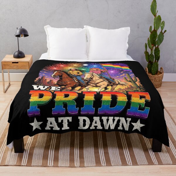 Item preview, We Pride At Dawn Vintage Lesbian Pride Western LGBTQ Cowgirl designed and sold by BlightedArt.