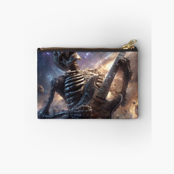 Item preview,  Cosmic Skeleton Rock God Alien Galaxy — Ultimate Universe Art Print designed and sold by CosmicRockArt.