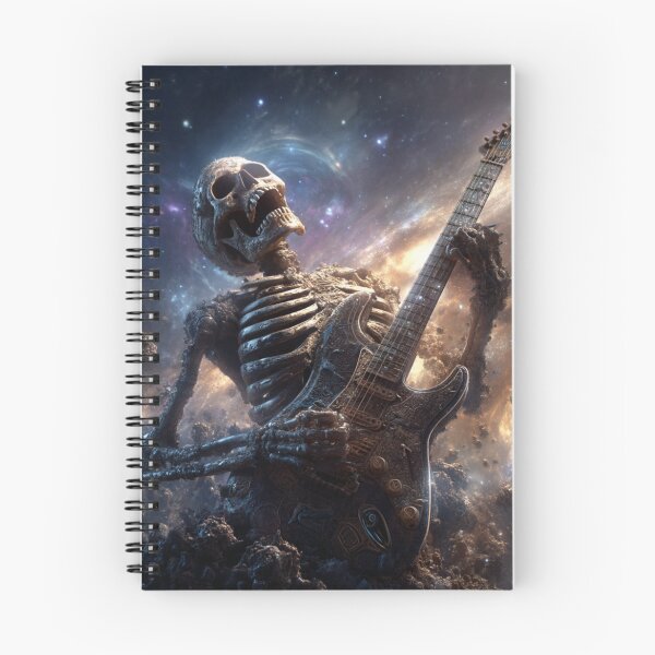 Item preview,  Cosmic Skeleton Rock God Alien Galaxy — Ultimate Universe Art Print designed and sold by CosmicRockArt.