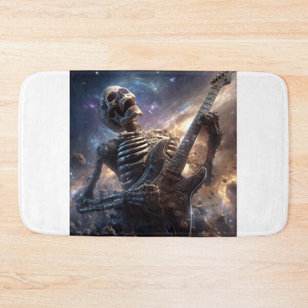 Item preview,  Cosmic Skeleton Rock God Alien Galaxy — Ultimate Universe Art Print designed and sold by CosmicRockArt.