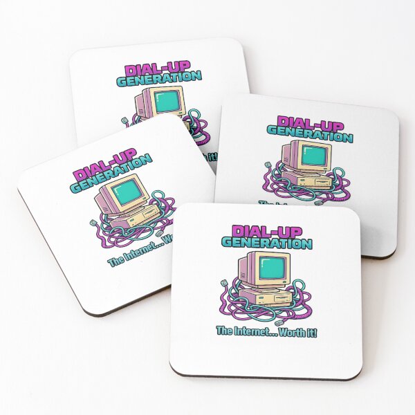 Item preview, Dial-Up Generation - The Internet Was Worth It! Retro Computer Nostalgia Design designed and sold by WisdomInColor.