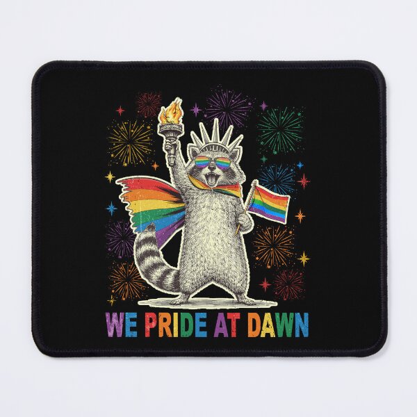 Item preview, We Pride At Dawn Vintage Lesbian Pride Funny Raccoon designed and sold by BlightedArt.