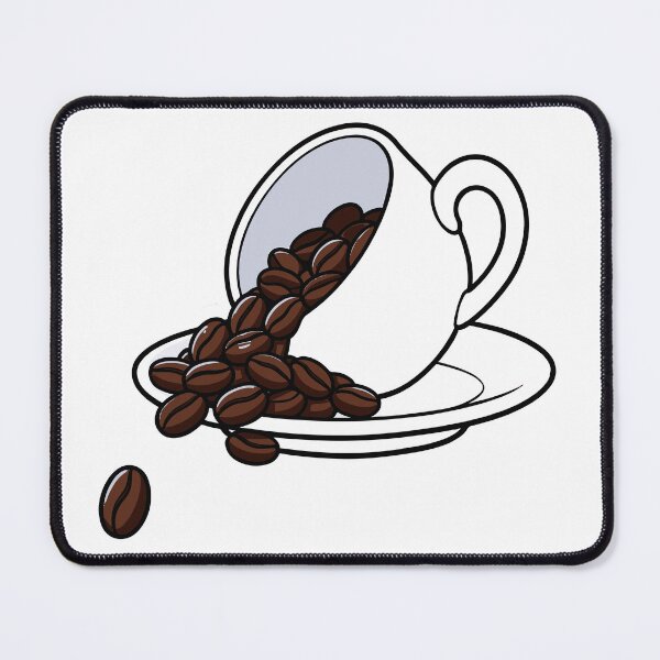 Item preview, Spilled Coffee Beans from Cute Cup Art designed and sold by FlatInkStudio.