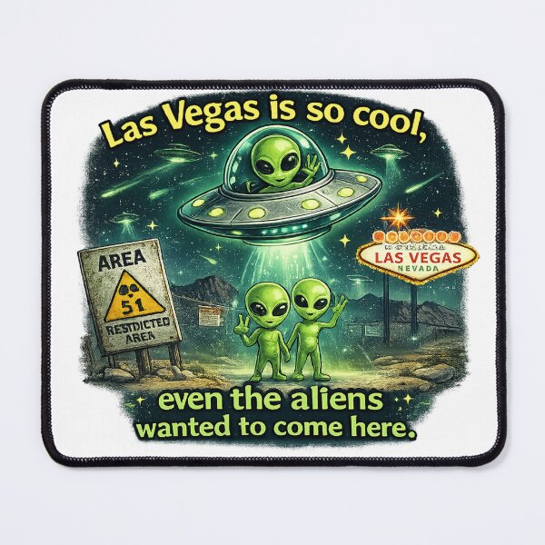 Item preview, Even The Aliens Love Vegas designed and sold by ExpeditionVegas.