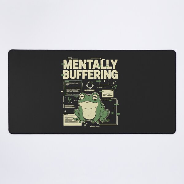 Item preview, Mentally Buffering Frog Shirt – Funny Overthinking Frog Meme Introvert Tee designed and sold by ZyxDes.
