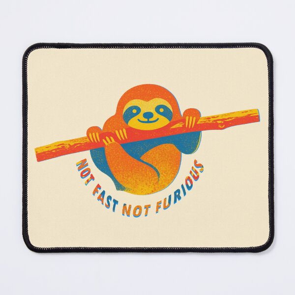 Item preview, Sloth Life No.9: Not Fast Not Furious Sloth Design designed and sold by NO BEAVER NO PUNK.