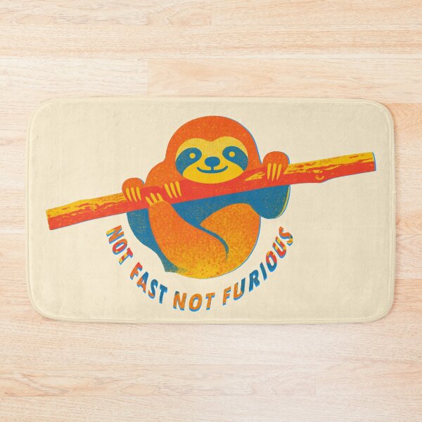 Item preview, Sloth Life No.9: Not Fast Not Furious Sloth Design designed and sold by NO BEAVER NO PUNK.
