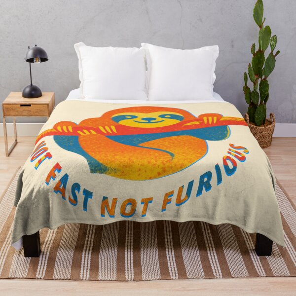 Item preview, Sloth Life No.9: Not Fast Not Furious Sloth Design designed and sold by NO BEAVER NO PUNK.