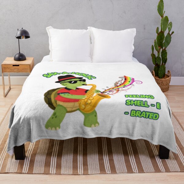 Item preview, Sax-A-Holic Saxophone Turtle Jazz Music Pun designed and sold by M1144.