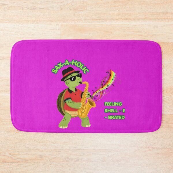 Item preview, Sax-A-Holic Saxophone Turtle Jazz Music Pun designed and sold by M1144.