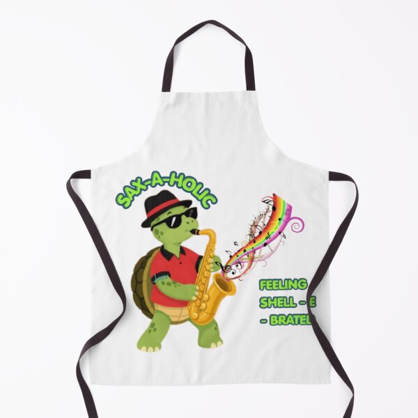 Item preview, Sax-A-Holic Saxophone Turtle Jazz Music Pun designed and sold by M1144.