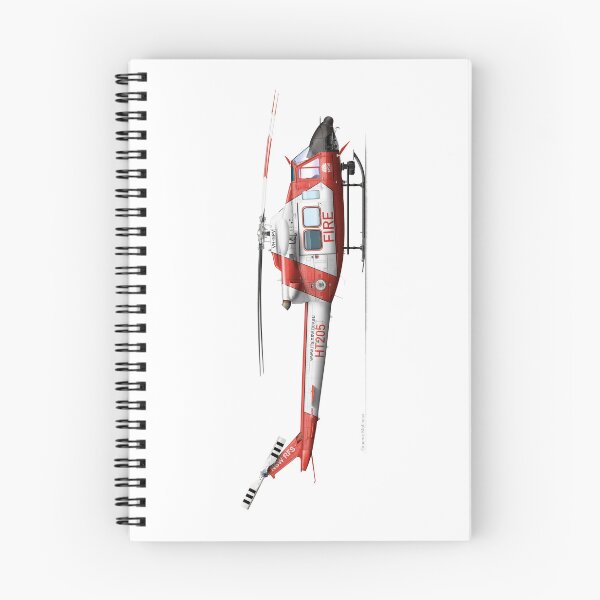 Item preview, BELL 412 VH-NPV NSW RFS 2024 designed and sold by Grubby Fingers Aircraft Illustration.