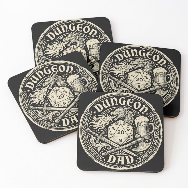 Item preview, Dungeon Dad TTRPG Vintage Badge D20 Dragon Beer Tabletop designed and sold by AdyKurniawan.