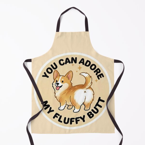 Item preview, You Can Adore My Fluffy Butt – Cute Gold Corgi Doodle designed and sold by DailyStruggleCo.