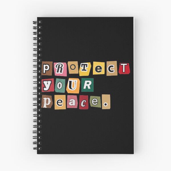 Item preview, Protect Your Peace Colorful Retro Collage Letters designed and sold by angryneson52.