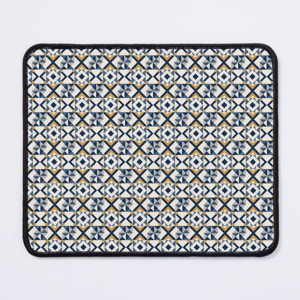 Item preview, Modern Geometric Diamond Pattern in Navy Blue, Gold & Ivory designed and sold by NBT-NOVA.