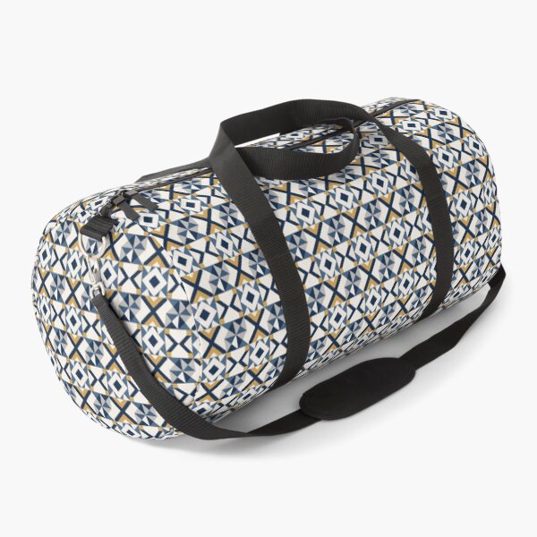 Item preview, Modern Geometric Diamond Pattern in Navy Blue, Gold & Ivory designed and sold by NBT-NOVA.