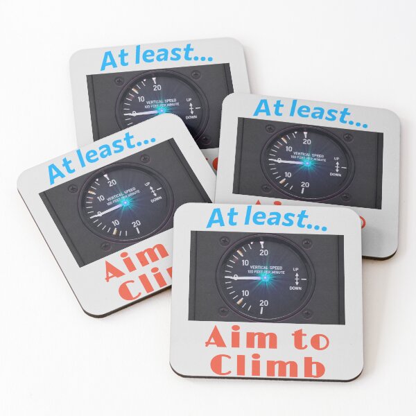 Item preview, At least... Aim to Climb, an Aviation Humor Gift, for the Pilot and Aviation Enthusiast designed and sold by PiperParrot.