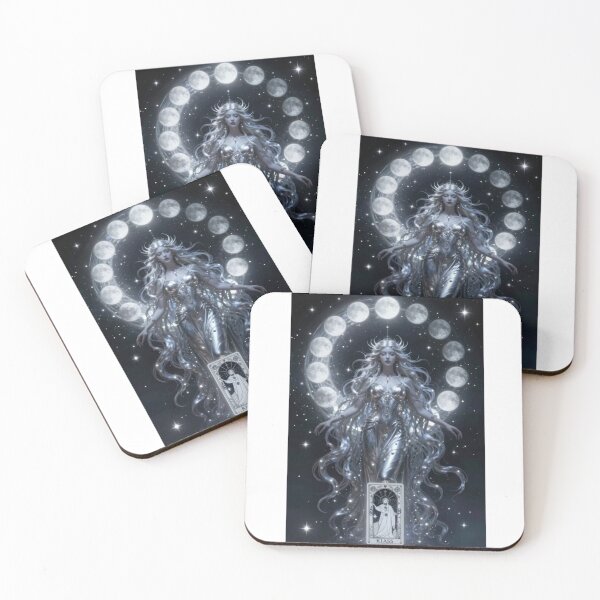 Item preview,  Moon Goddess – Celestial Witchcore Fantasy Art designed and sold by AeraArts.