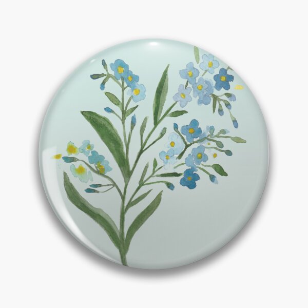 Item preview, Forget-Me-Not Flower Watercolour Illustration – Memorial & Remembrance Art designed and sold by LLilyArt.