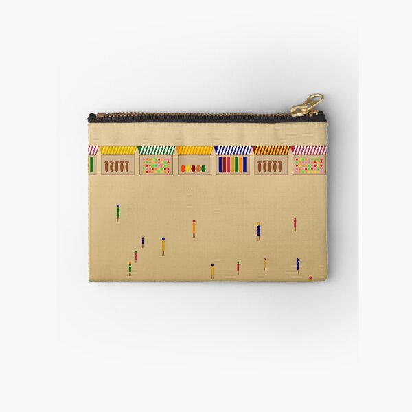 Item preview, African Market Day Colorful Stalls People Culture Art  designed and sold by AfricanArtHub.