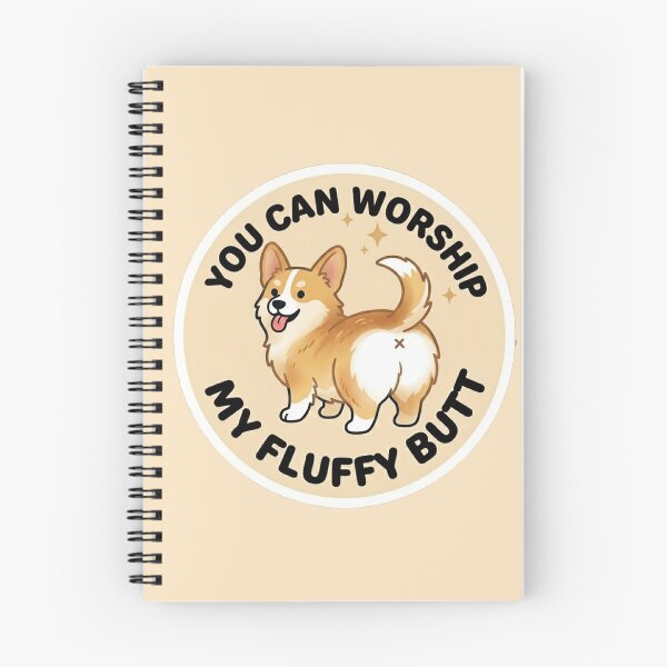 Item preview, You Can Worship My Fluffy Butt – Cute Gold Corgi Doodle designed and sold by DailyStruggleCo.