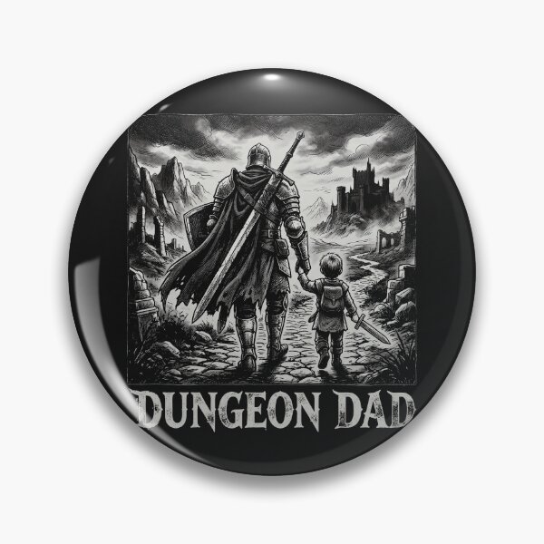 Item preview, Dungeon Dad Fantasy RPG Knight And Child Vintage  designed and sold by AdyKurniawan.