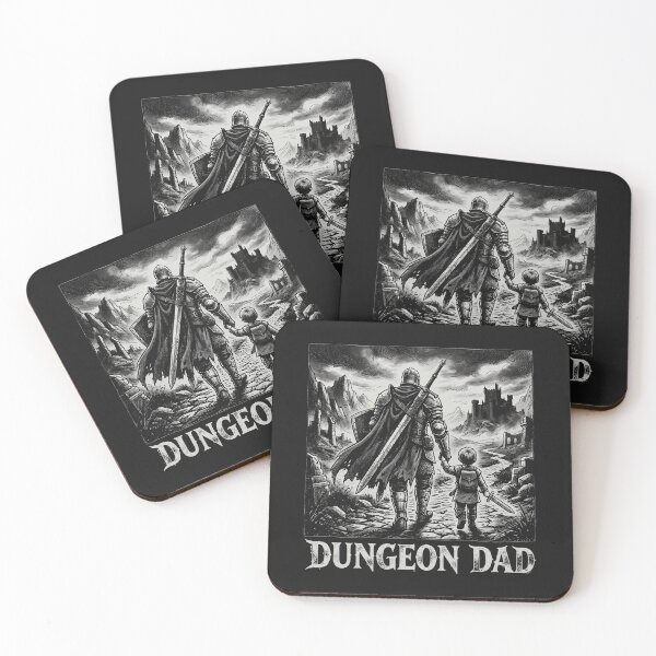 Item preview, Dungeon Dad Fantasy RPG Knight And Child Vintage  designed and sold by AdyKurniawan.