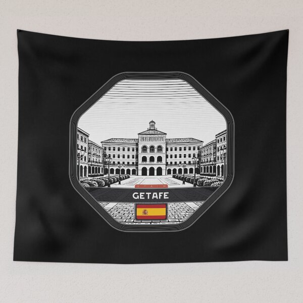 Item preview, Getafe Spain Linocut Style  designed and sold by Thistle-TShop.