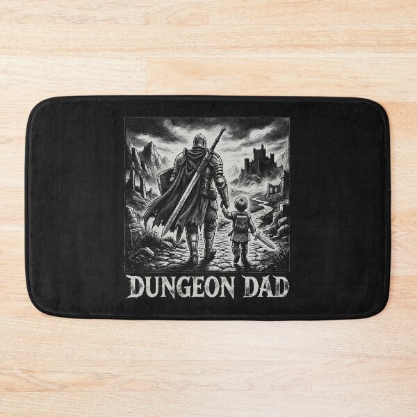 Item preview, Dungeon Dad Fantasy RPG Knight And Child Vintage  designed and sold by AdyKurniawan.