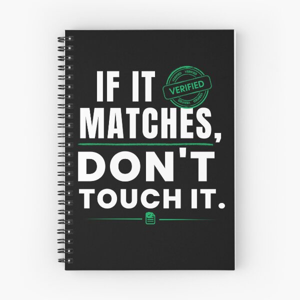 Item preview, If It Matches, Don't Touch It – Funny Accountant & Auditor Humor Design designed and sold by FCA SIR MERCH .