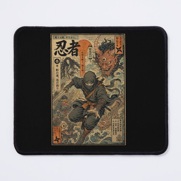 Item preview, Yokai Hunter Shinobi – Vintage Japanese Folklore Design designed and sold by zumerdiego.
