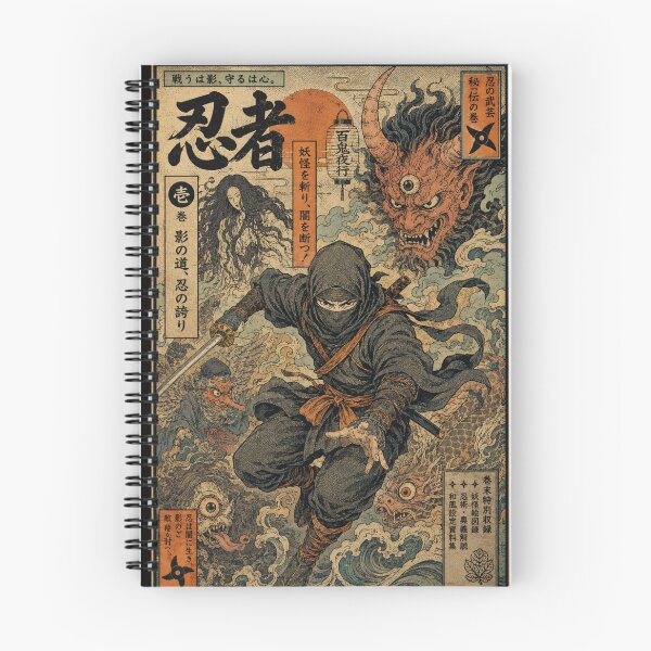 Item preview, Yokai Hunter Shinobi – Vintage Japanese Folklore Design designed and sold by zumerdiego.