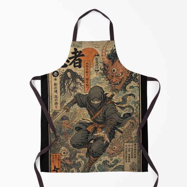 Item preview, Yokai Hunter Shinobi – Vintage Japanese Folklore Design designed and sold by zumerdiego.