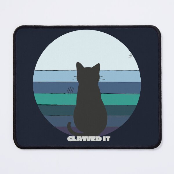 Item preview, Clawed It – Funny Retro Black Cat Aesthetic Design designed and sold by a-journey.