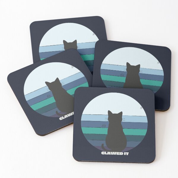 Item preview, Clawed It – Funny Retro Black Cat Aesthetic Design designed and sold by a-journey.