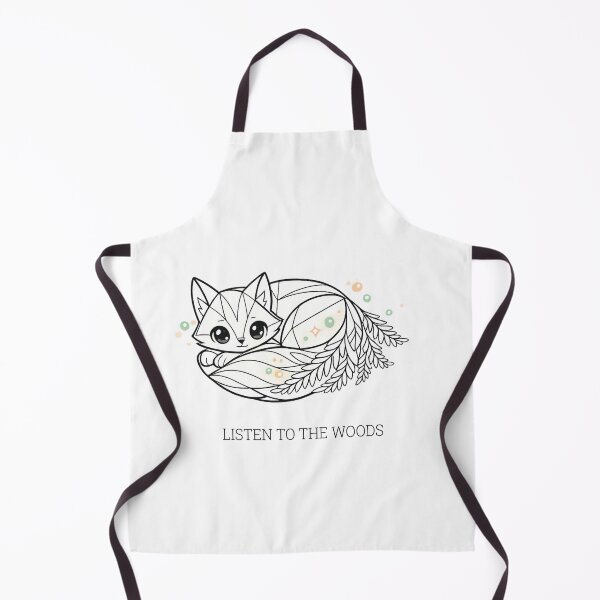 Item preview, Whispering Forest Fox Spirit Minimalist Line Art designed and sold by tineldesign.