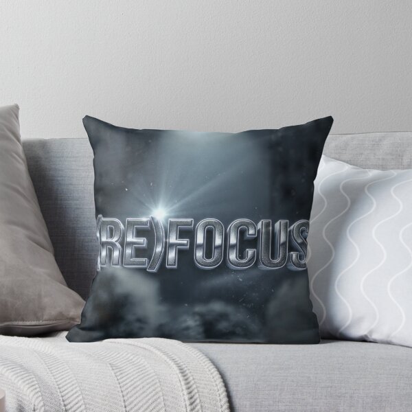 Item preview, (RE)FOCUS - Chrome Metallic Motivational Spotlight Typography designed and sold by AiNaturalsOnly.
