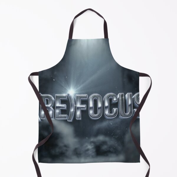 Item preview, (RE)FOCUS - Chrome Metallic Motivational Spotlight Typography designed and sold by RAMHEARTS.