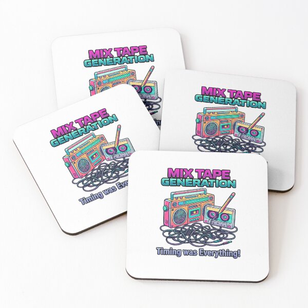 Item preview, Mix Tape Generation - Timing Was Everything! RTetro cassette & Boombox Nostalgia Design designed and sold by WisdomInColor.