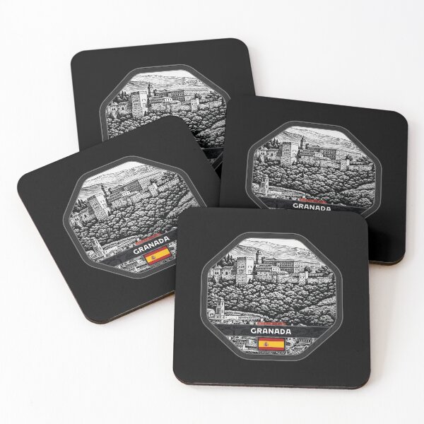Item preview, Granada Spain Linocut Style  designed and sold by Thistle-TShop.