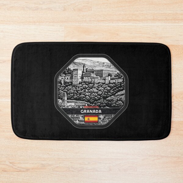 Item preview, Granada Spain Linocut Style  designed and sold by Thistle-TShop.