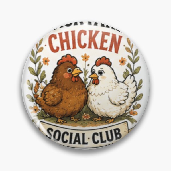 Item preview, Backyard Chicken Social Club - Vintage Style designed and sold by GUINewAlex.